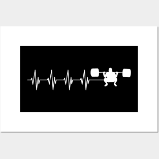 Weightlifting Heartbeat w Posters and Art